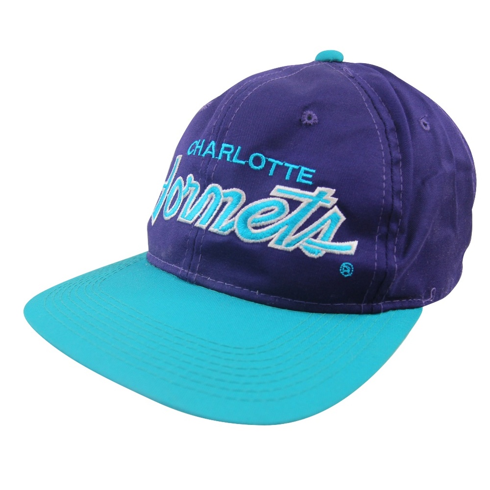Vintage Sport Specialties Charlotte Hornets Script Spellout